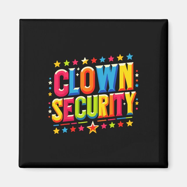 Clown-Sicherheitskostüm Magnet (Vorne)