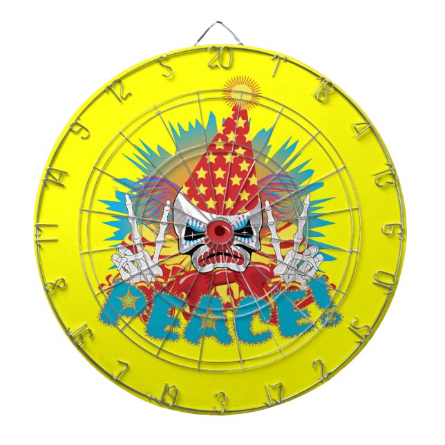 Clown Skull Dartscheibe (vorne)