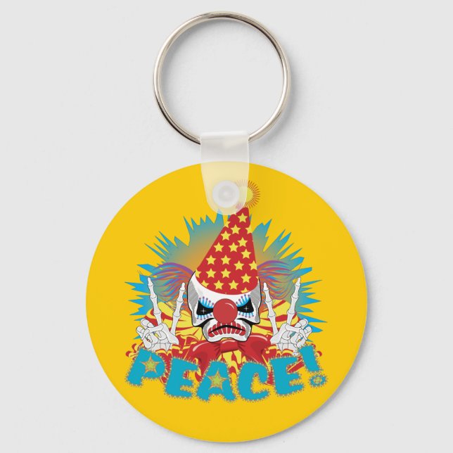 Clown Skull Schlüsselanhänger (Vorderseite)