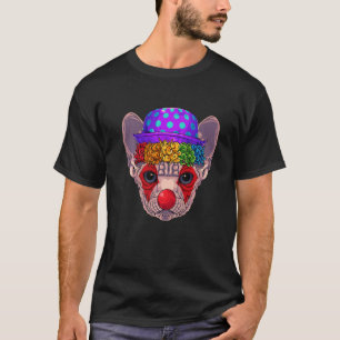 Clown Sphynx Zirkus Karneval Kostüm Katzen Thema P T-Shirt