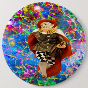 Clown Troubadour Button