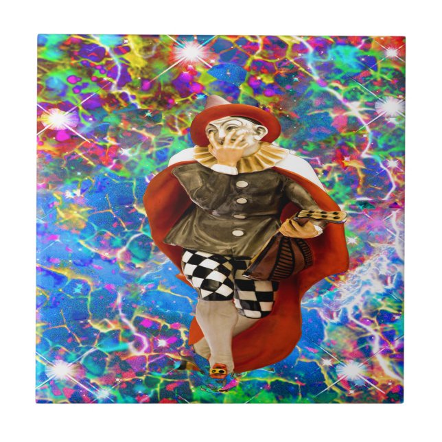 Clown Troubadour Fliese (Vorderseite)