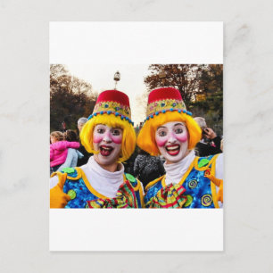 Clown Twiins Postkarte