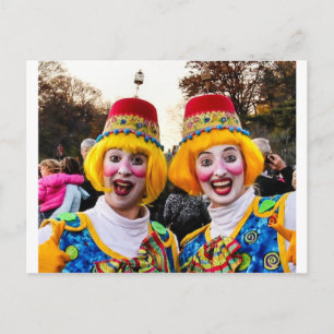 Clown Twiins Postkarte