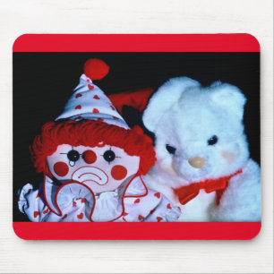 Clown und Teddy Mousepad
