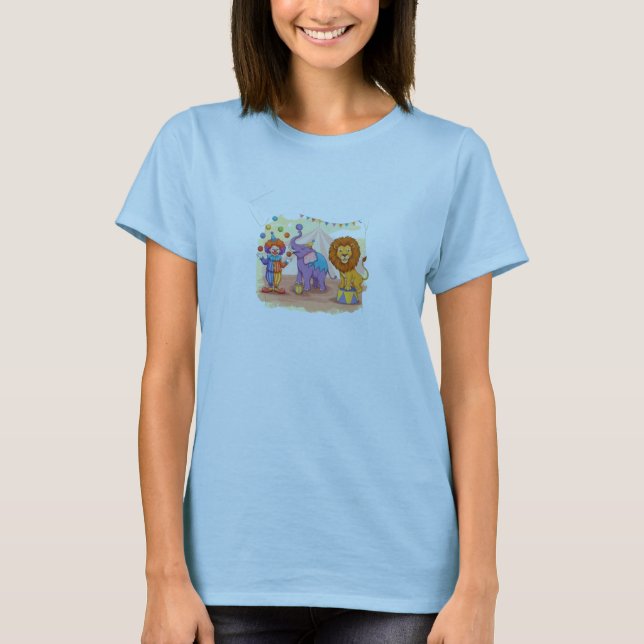 Clown und tierisches Circus-T-Shirt T-Shirt (Vorderseite)