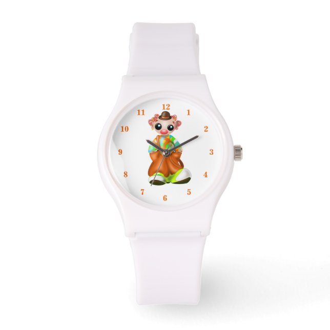 Clown Watch Circus Armbanduhr (Vorderseite)