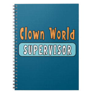 Clown-Welt-Aufseher Notizblock