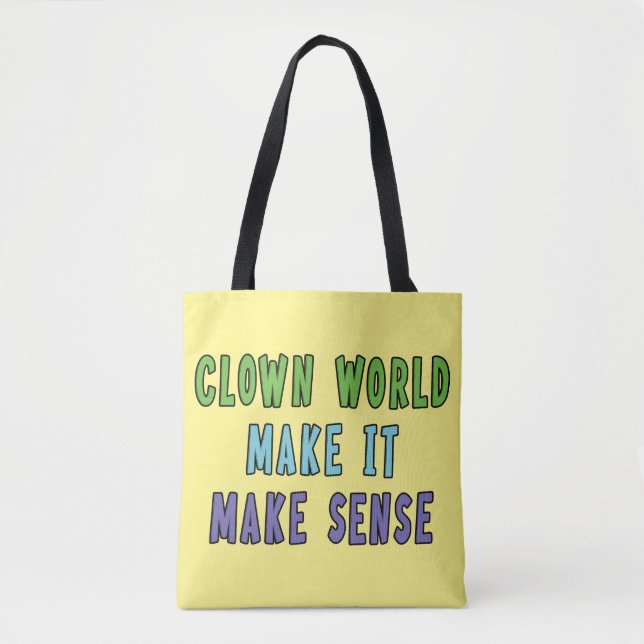 Clown Welt  Tasche (Vorderseite)