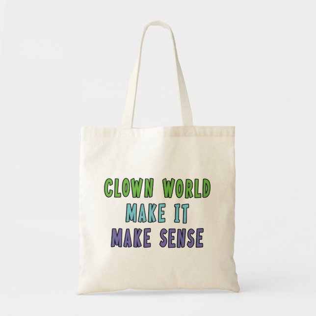 Clown Welt  Tragetasche (Vorne)