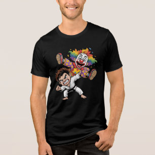 Clown wird herumgeworfen Tri-Blend shirt