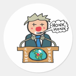 Clown World Honk Honk Runder Aufkleber
