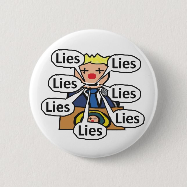 Clown World Lies Button (Vorderseite)