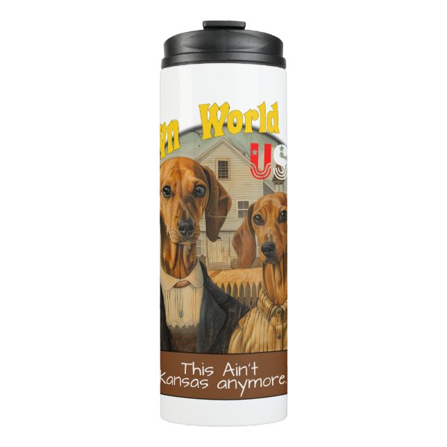 Clown World USA Thermosbecher (Vorderseite)