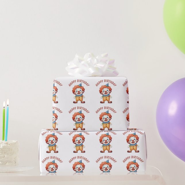 Clown-Zirkus-Humor Geschenkpapier (Partygeschenke)