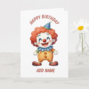 Clown-Zirkus-Humor Karte