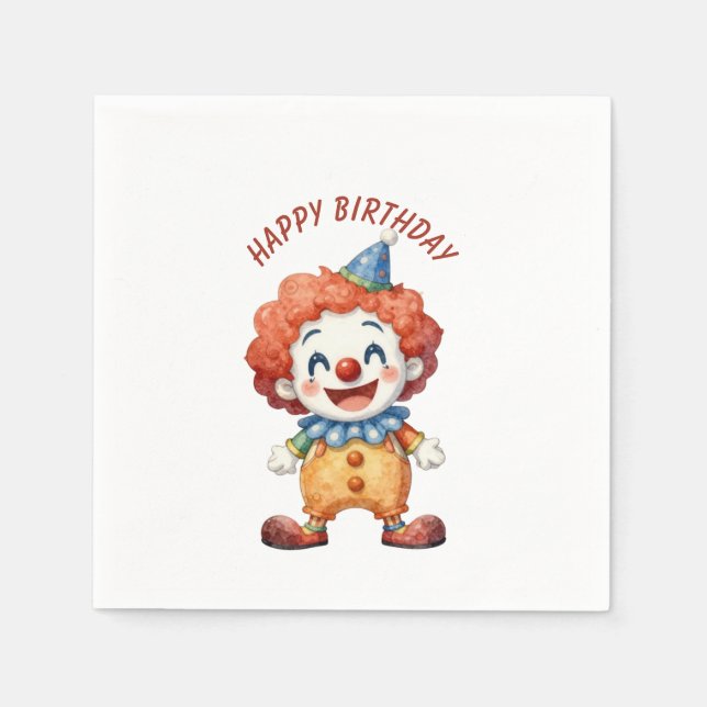 Clown-Zirkus-Humor Serviette (Vorderseite)