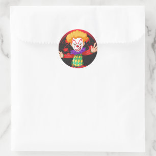 Clownaufkleber Runder Aufkleber