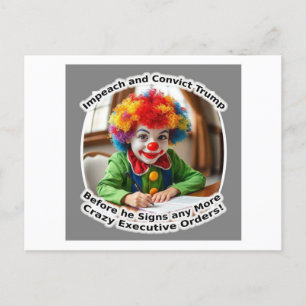 Clownaufträge für Führungskräfte Postkarte