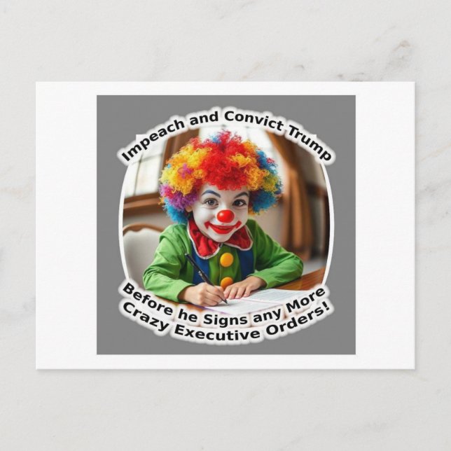 Clownaufträge für Führungskräfte Postkarte (Vorderseite)