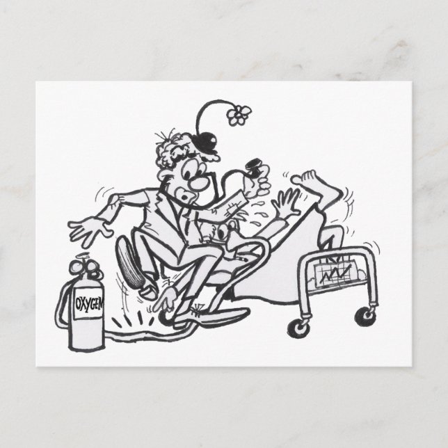 Clownfarbplatte Postkarte (Vorderseite)