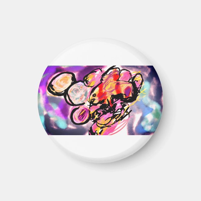 Clownfisch-Edelstein Magnet (Vorne)