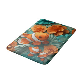 Clownfisch im Korallenbad Rug Mat Wohngestaltung Badematte