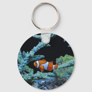 Clownfisch in Korallen Schlüsselanhänger