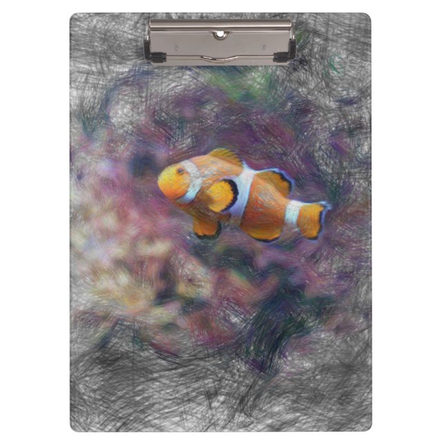 Clownfisch Klemmbrett (Vorderseite)