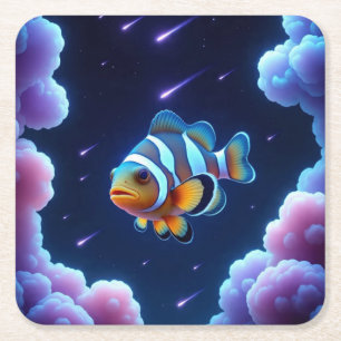 Clownfisch Rechteckiger Pappuntersetzer