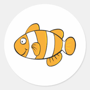 Clownfisch Runder Aufkleber