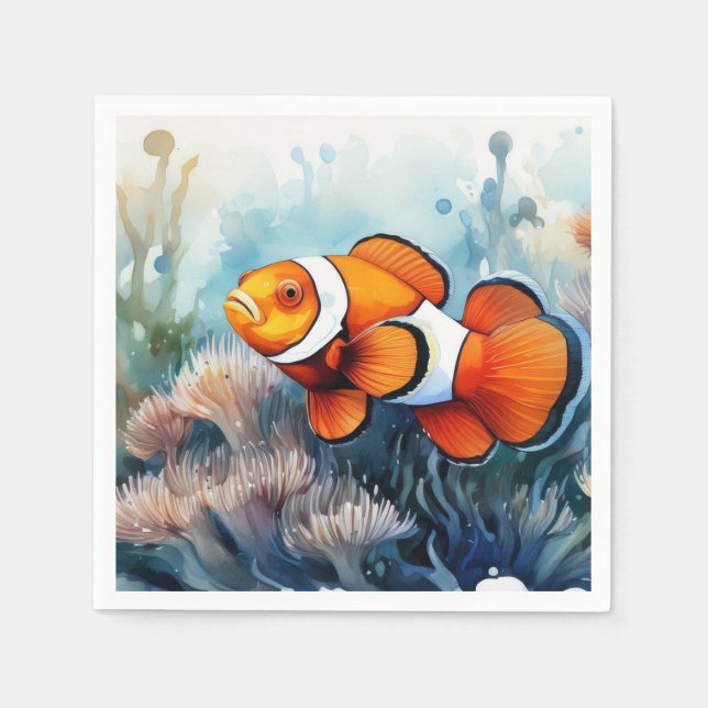 Clownfisch Serviette (Vorderseite)