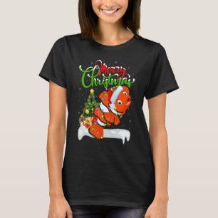 Clownfisch-Weihnachtsdekorationen Weihnachtsmann C T-Shirt