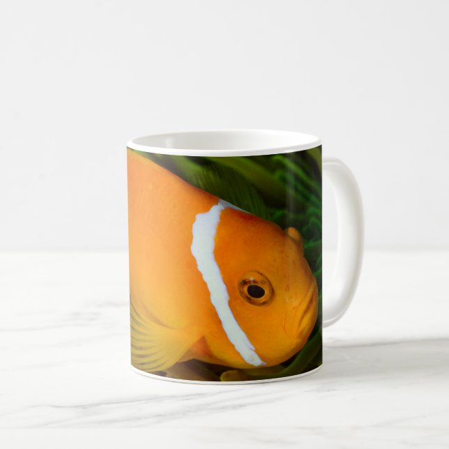Clownfisch Weißer Kaffee Tasse (VorderseiteRechts)