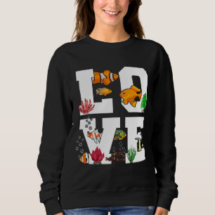 Clownfischfisch Liebe Sweatshirt