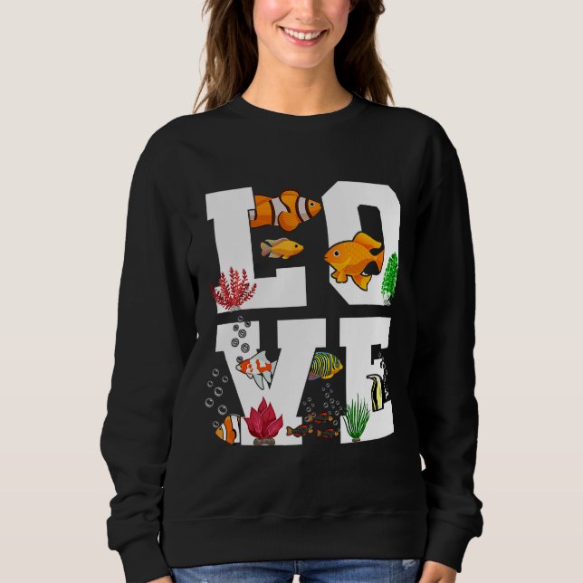 Clownfischfisch Liebe Sweatshirt (Vorderseite)