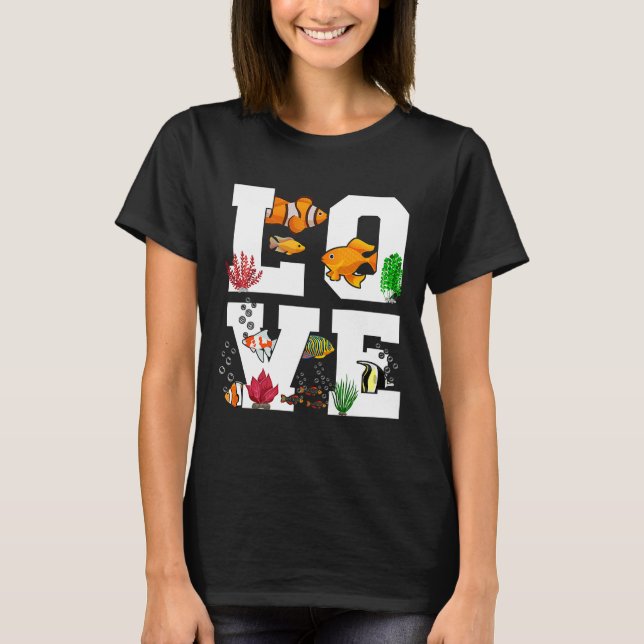 Clownfischfisch Liebe T-Shirt (Vorderseite)