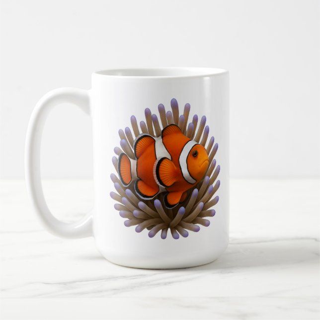 Clownfish & Cosy Coral Kaffeetasse (Links)