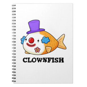 Clownfish Funny Animal Fish Puff Notizblock