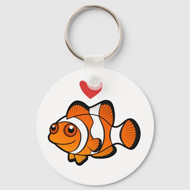 Clownfish Liebe Schlüsselanhänger (Vorderseite)