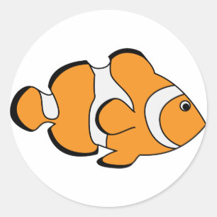 Clownfish Runder Aufkleber