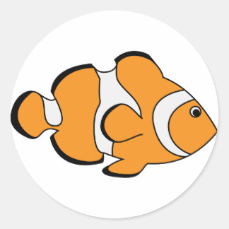 Clownfish Runder Aufkleber