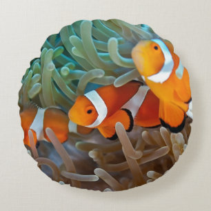 Clownfish Rundes Kissen