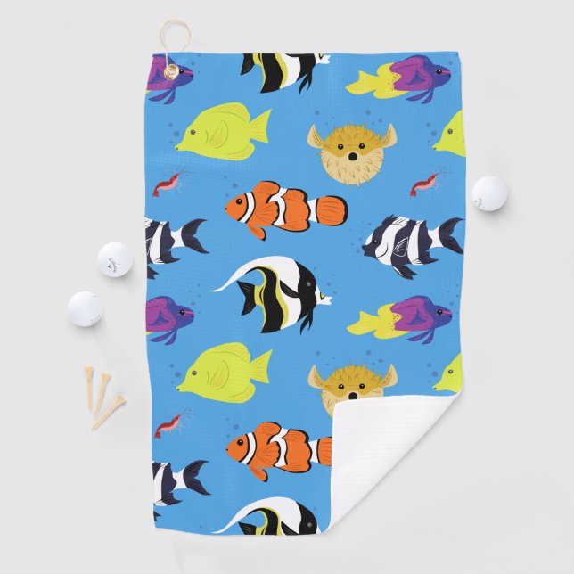 Clownfish und Freunde Golfhandtuch (Insitu)