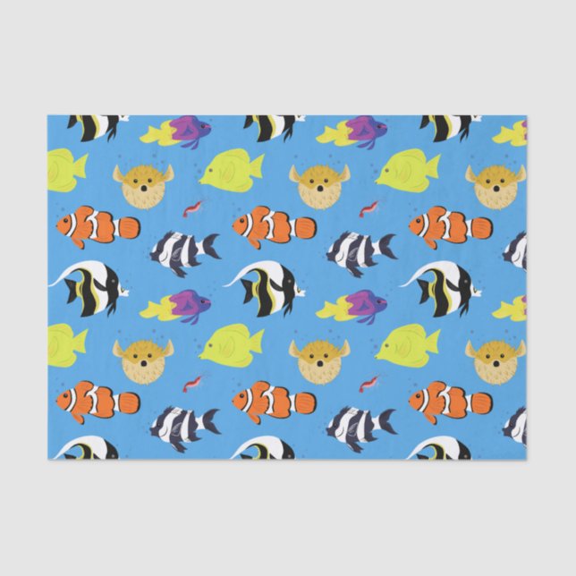 Clownfish und Freunde Seidenpapier (Vorderseite)