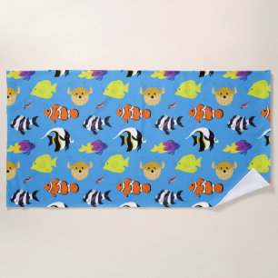 Clownfish und Freunde Strandtuch