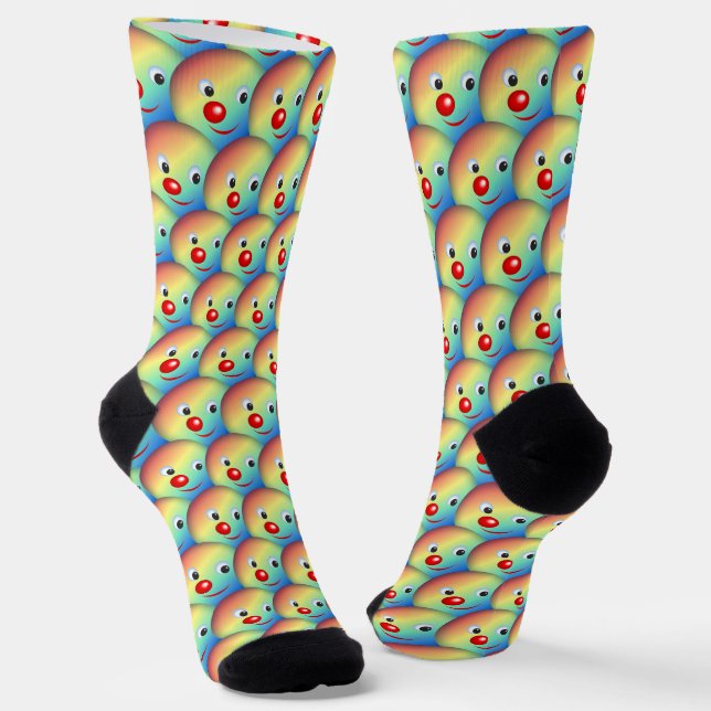 Clowngesicht Socken (Gewinkelt)