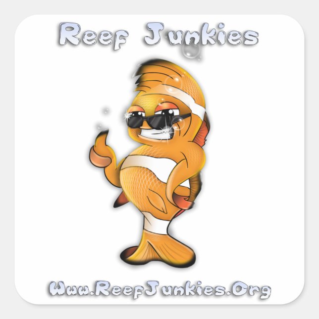 Clownie Square Sticker (Vorderseite)