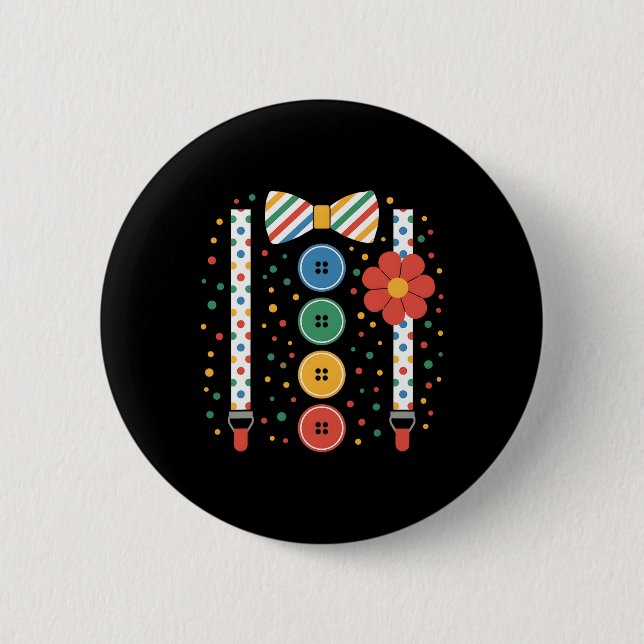 Clownkostüm Button (Vorderseite)