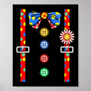 Clownkostüm Halloween Poster